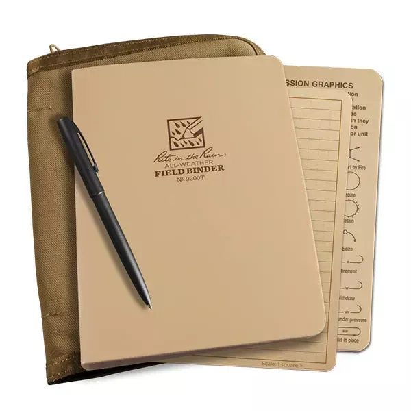1/2" Tactical Ring Binder Kit- Universal Tan