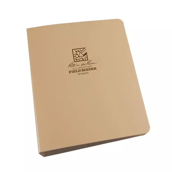 1" 6 Ring Binder Tan