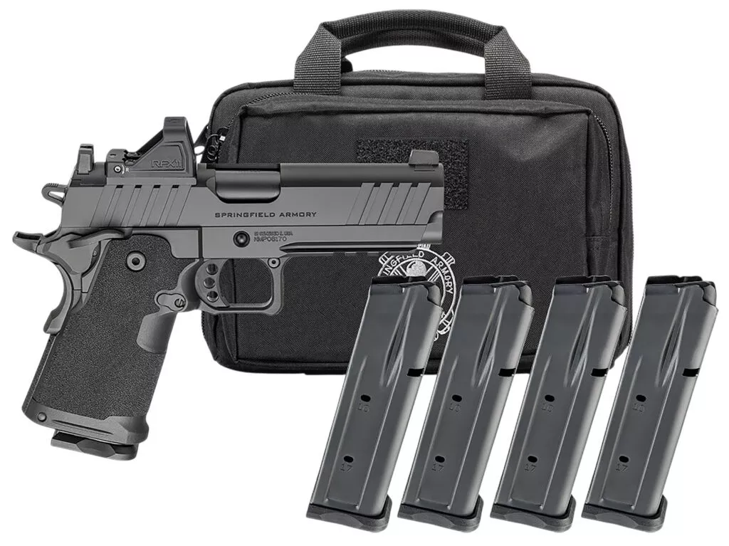 1911 DS PRODIGY AOS 9MM SEMI-AUTO HANDGUN GEAR PAC W/RFX11 1911 DS PRODIGY AOS 9MMLUGER 5”BBL (3)17RD(1)20RD W/RFX11