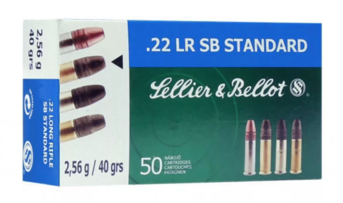 .22 Long Rifle Sellier & Bellot SB Standard 40gr LRN - 50 Rounds