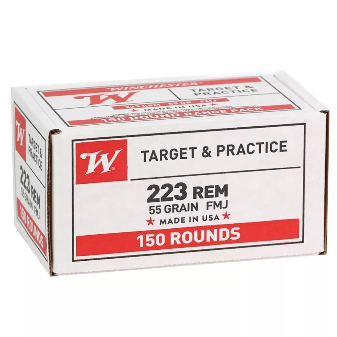 .223 Remington Winchester Target & Practice 55gr FMJ - 150 Rounds