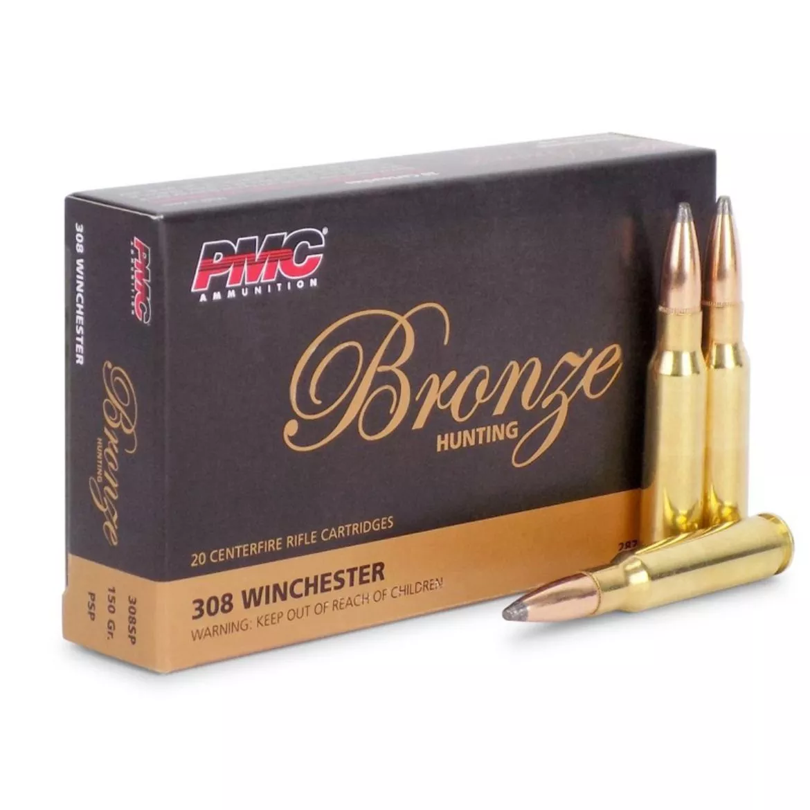 .308 Winchester PMC Bronze 147gr FMJ-BT - 20 Rounds