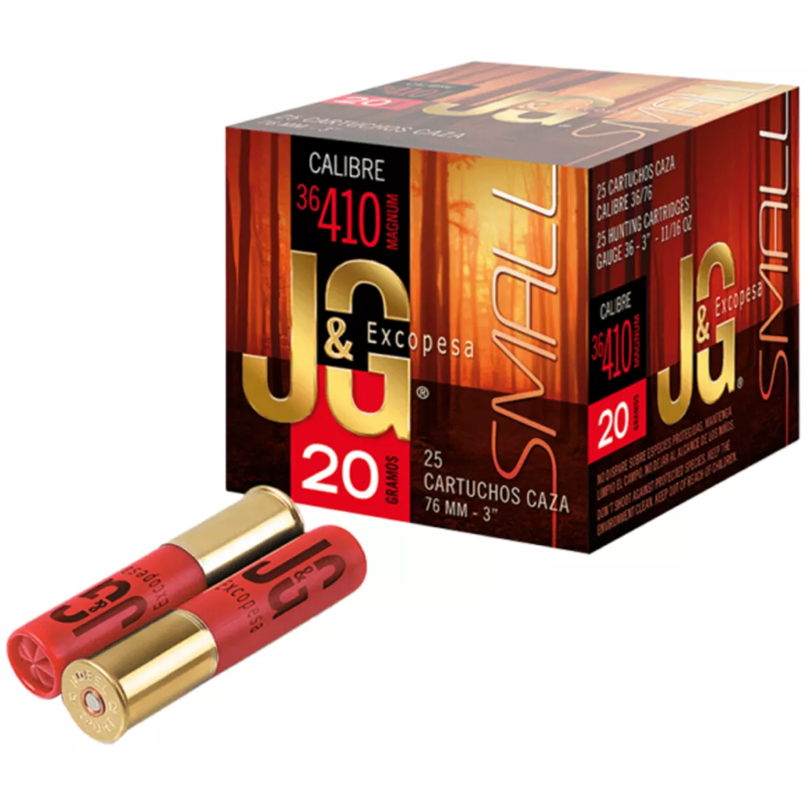 .410 Bore J&G Excopesa 3in 11/16oz #6 Shot - 25 Shotshells