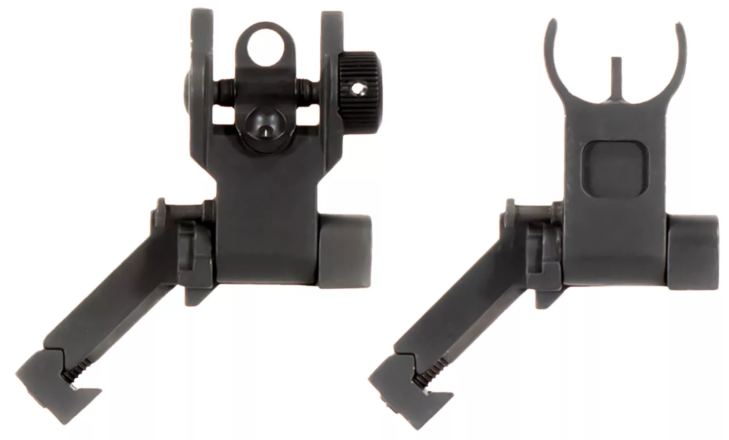 Aim Sports MT45FS AR Low Profile 45 Degree Flip-Up Sight SetBlack Anodized 45 Degree Low Profile for AR-15