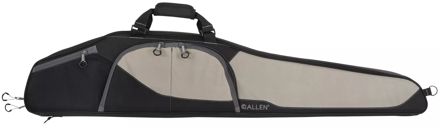 Allen 68246 Sawatch Rifle Case 46″ Black Endura w/Tan Accents, Foam Padding, Accessory Pockets, Lockable Zippers & Plush Tricot Lining