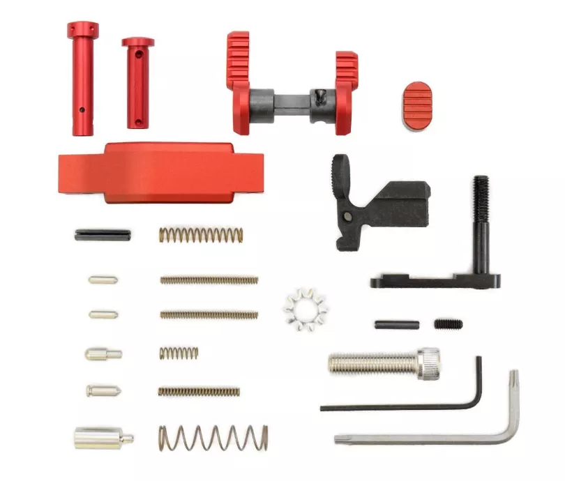 Armaspec Superlight Lower Parts Kit .223/5.56 - Red
