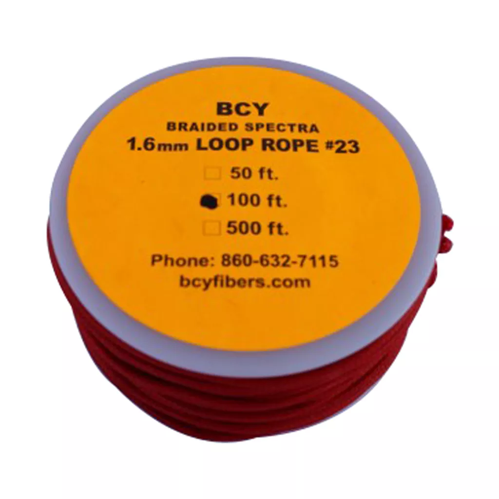 BCY 23 D-Loop Material Red 100 ft.