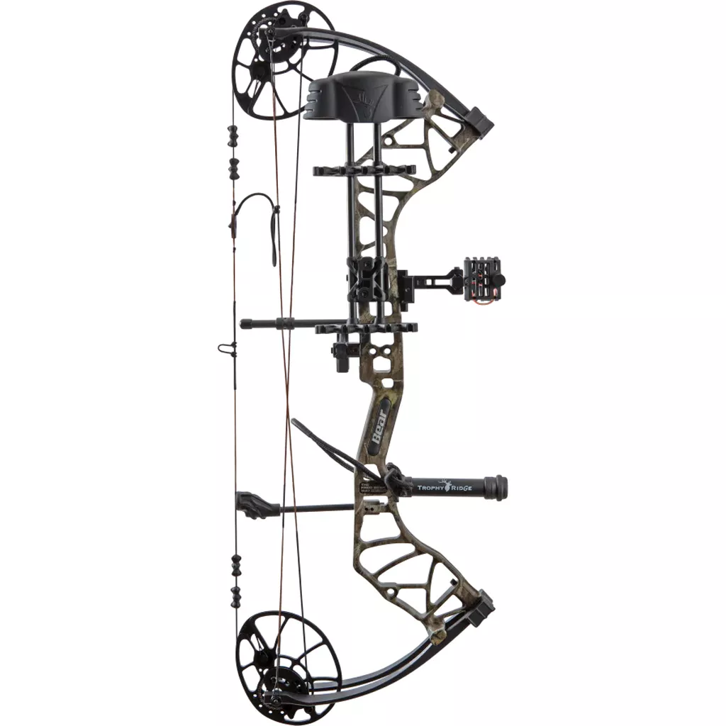 Bear Legit MAXX RTH Bow Package Mossy Oak Roots/Black 10-70 lbs. LH