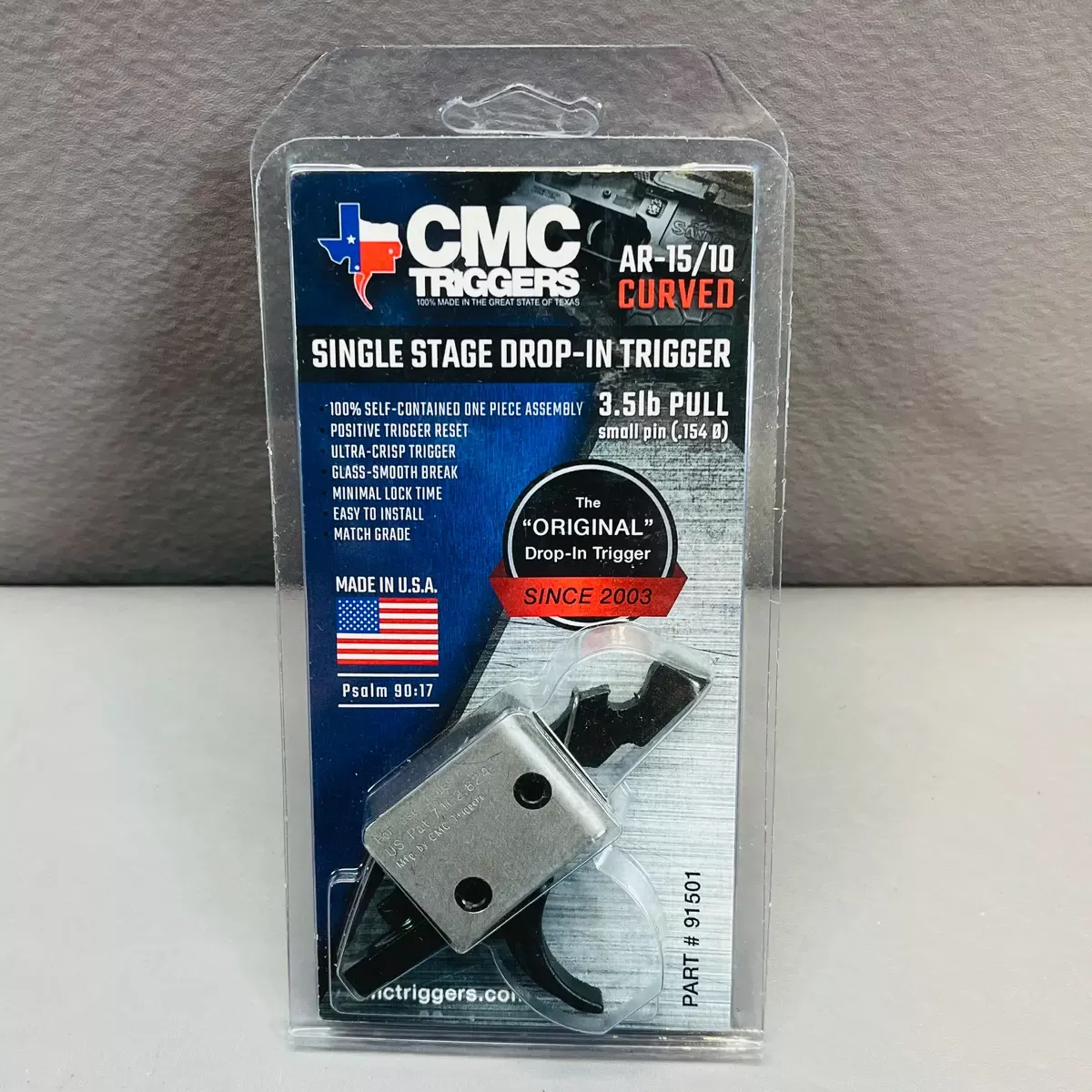 CMC Trigger – AR-15/10 Single Stage – Curved