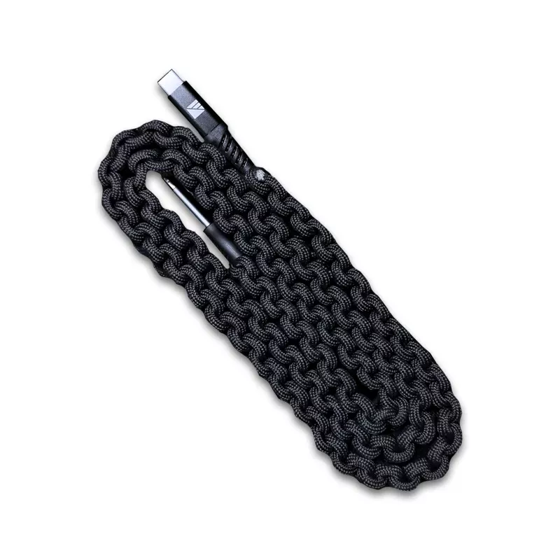 Dark Energy USB-C Charging Cable With Paracord - Black
