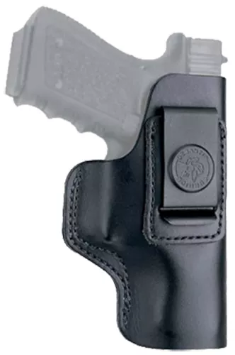 DeSantis Gunhide 031BA85Z0 InsiderIWB Black Leather Belt Clip Fits 1911 4-5″ Barrel Right Hand