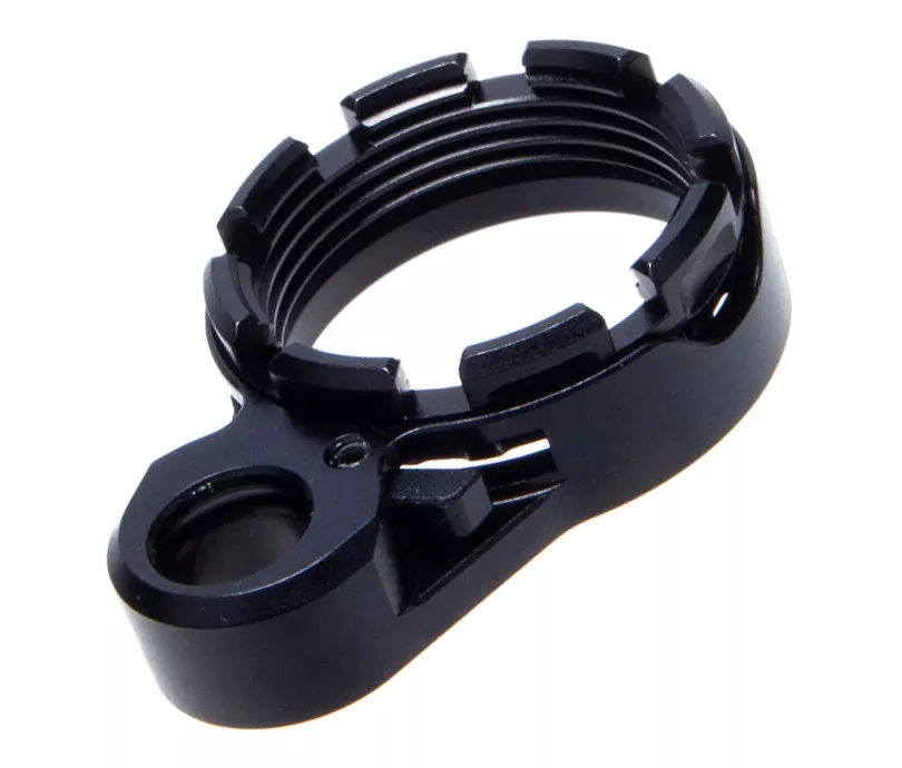 Fortis LE Lightweight Enhanced AR15 End Plate - K2 System (Locking Lever) Castle Nut - Red