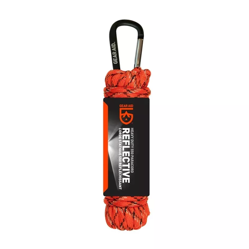 Gear Aid Heavy Duty 550 Paracord - Reflective Orange