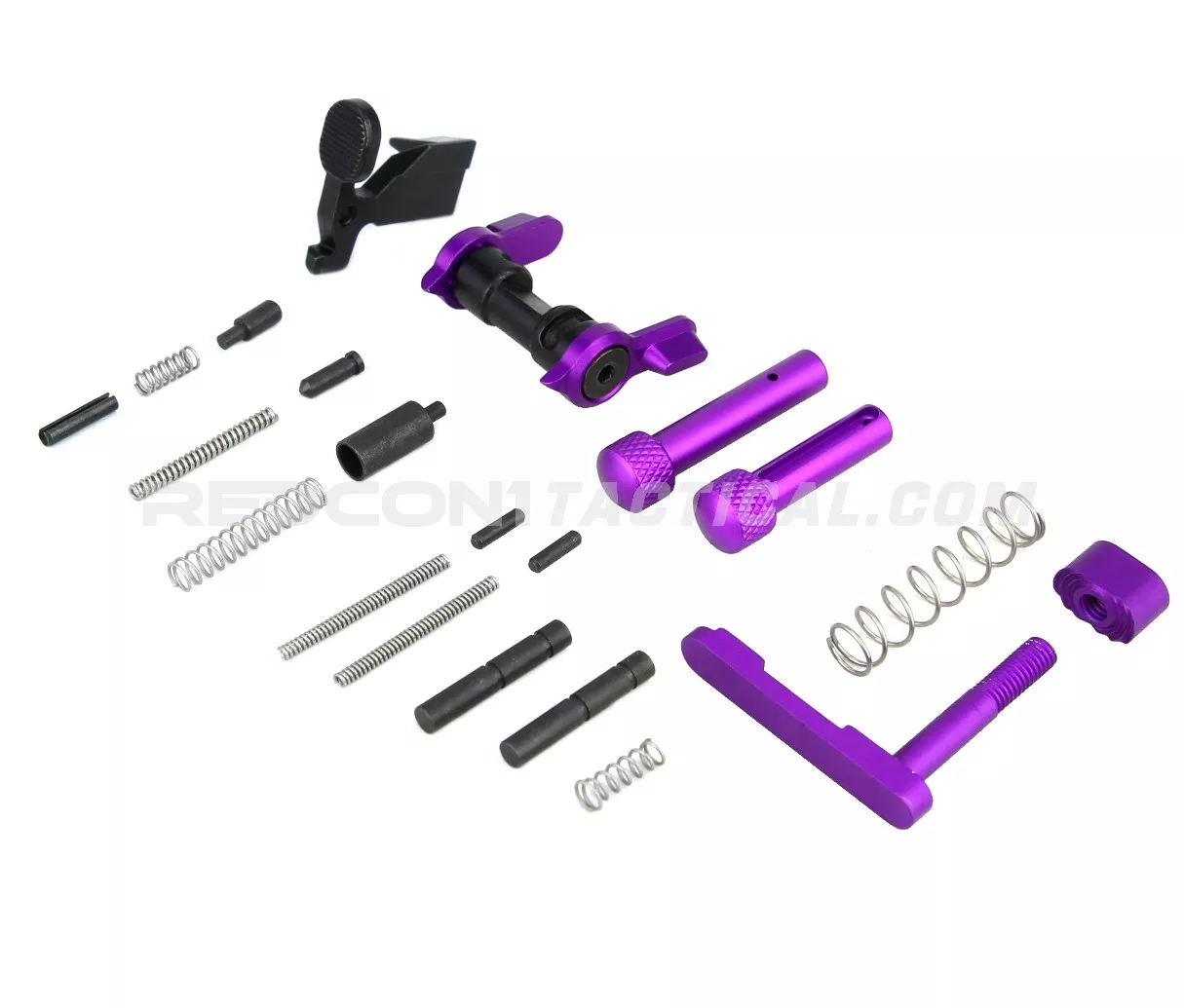 Guntec USA AR-15 Builders Kit With Ambi Safety - Anodized Purple