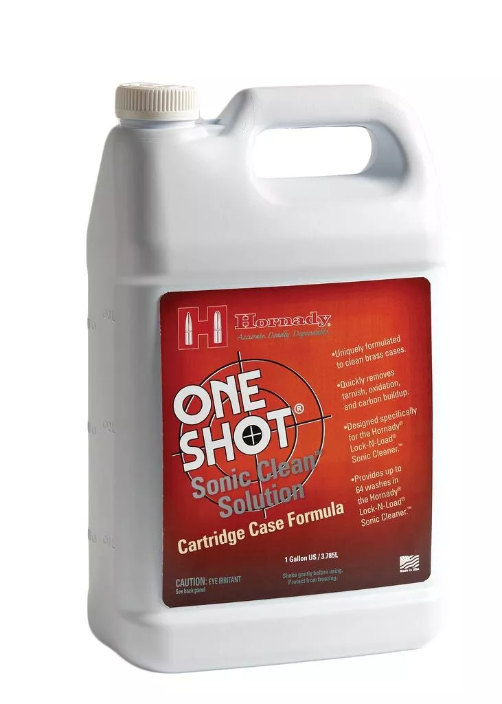 Hornady One Shot Sonic Cleaning Solution – Cartridge Case Formula – 1 gal