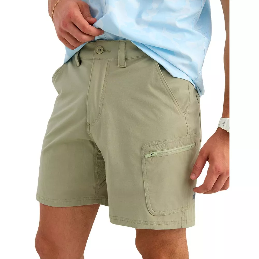 Huk Next Level 7″ Shorts Seagrass XL