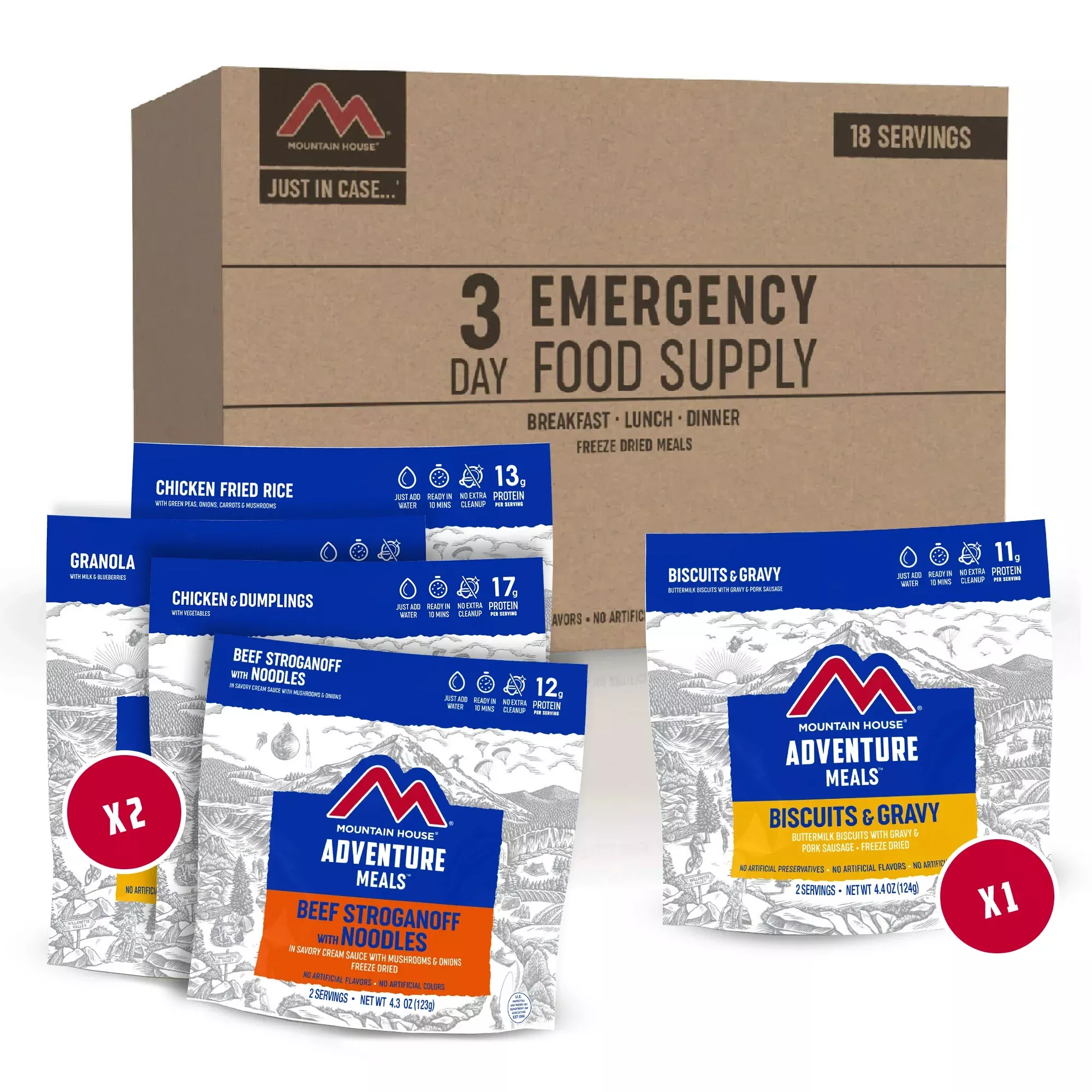 Mountain House Three Day Emergency Food Supply