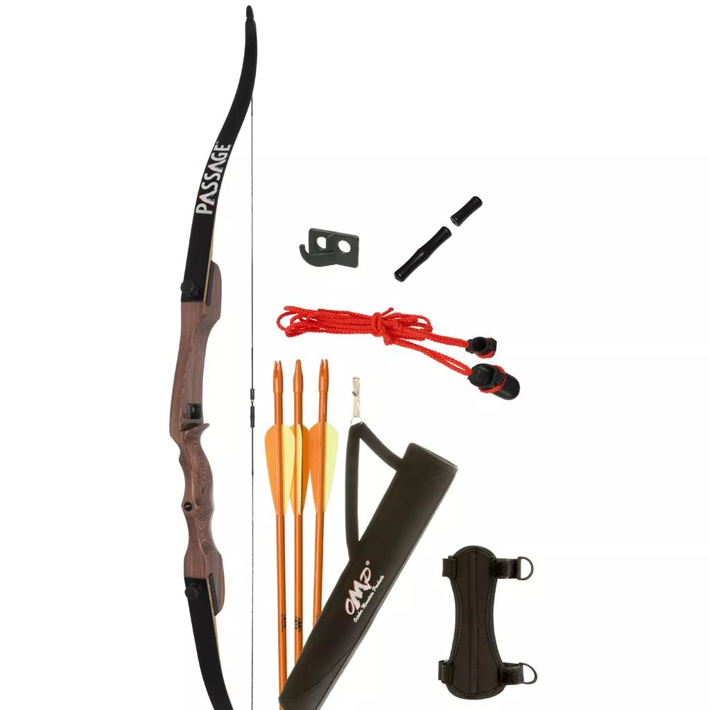 October Mountain Passage Recurve Bow Package 54 in. 20 lbs. LH