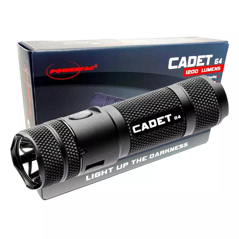 Powertac Cadet Gen4 1200 Lumen Tactical EDC Waterproof Submersible Flashlight