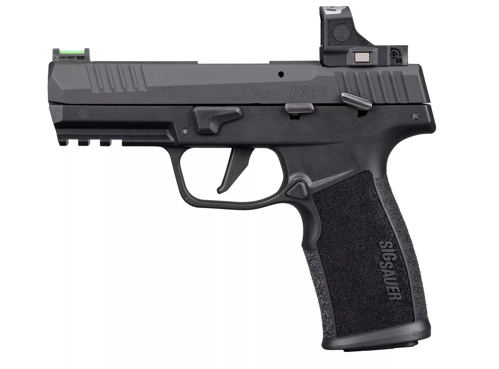 SIG SAUER P322 22LR BLK 4″ 20+1 ROMEO RS