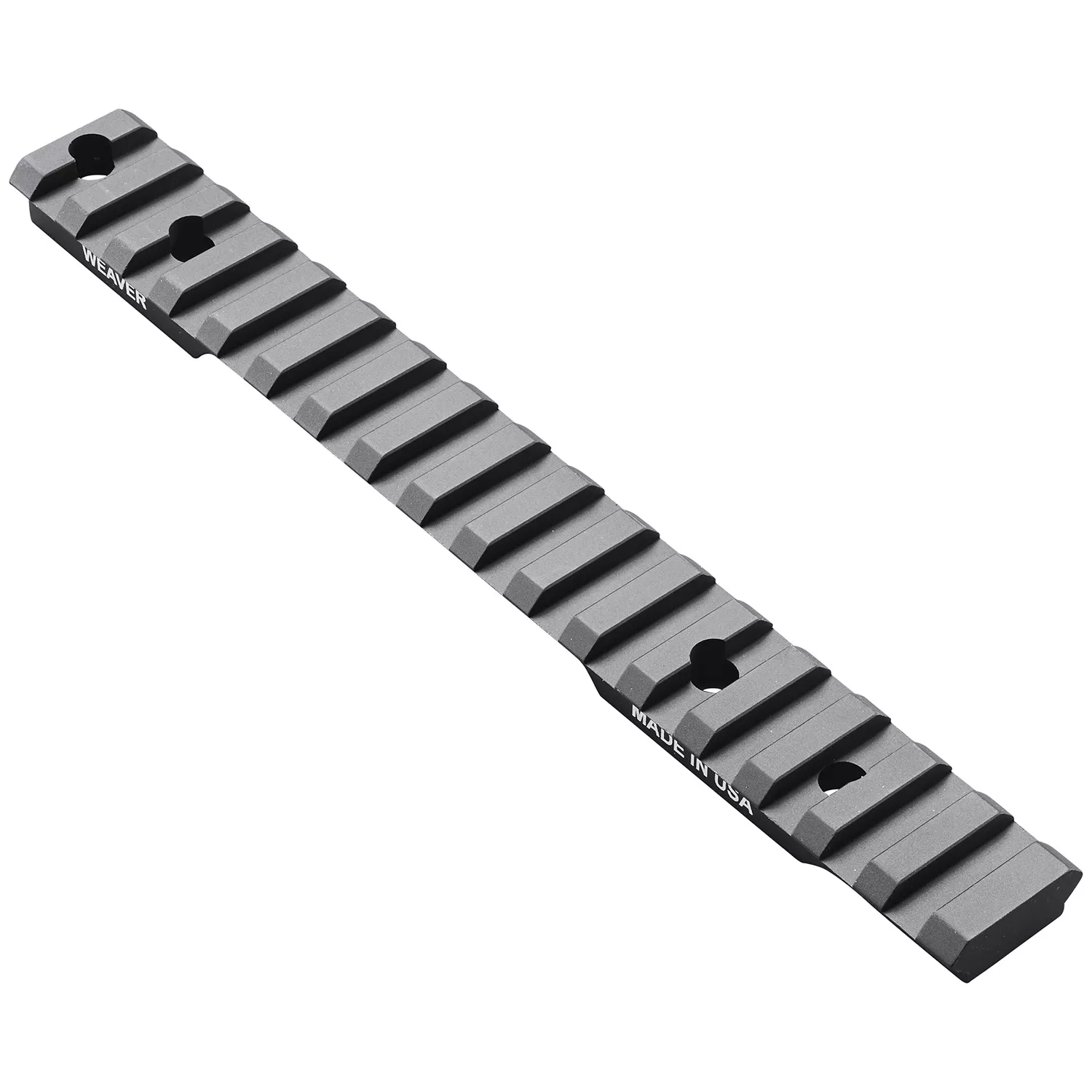 Weaver Mounts 99492 Multi-Slot BaseExtended Black Anodized Aluminum Fits Extended Multi-Slot Base Short Action 20 MOA