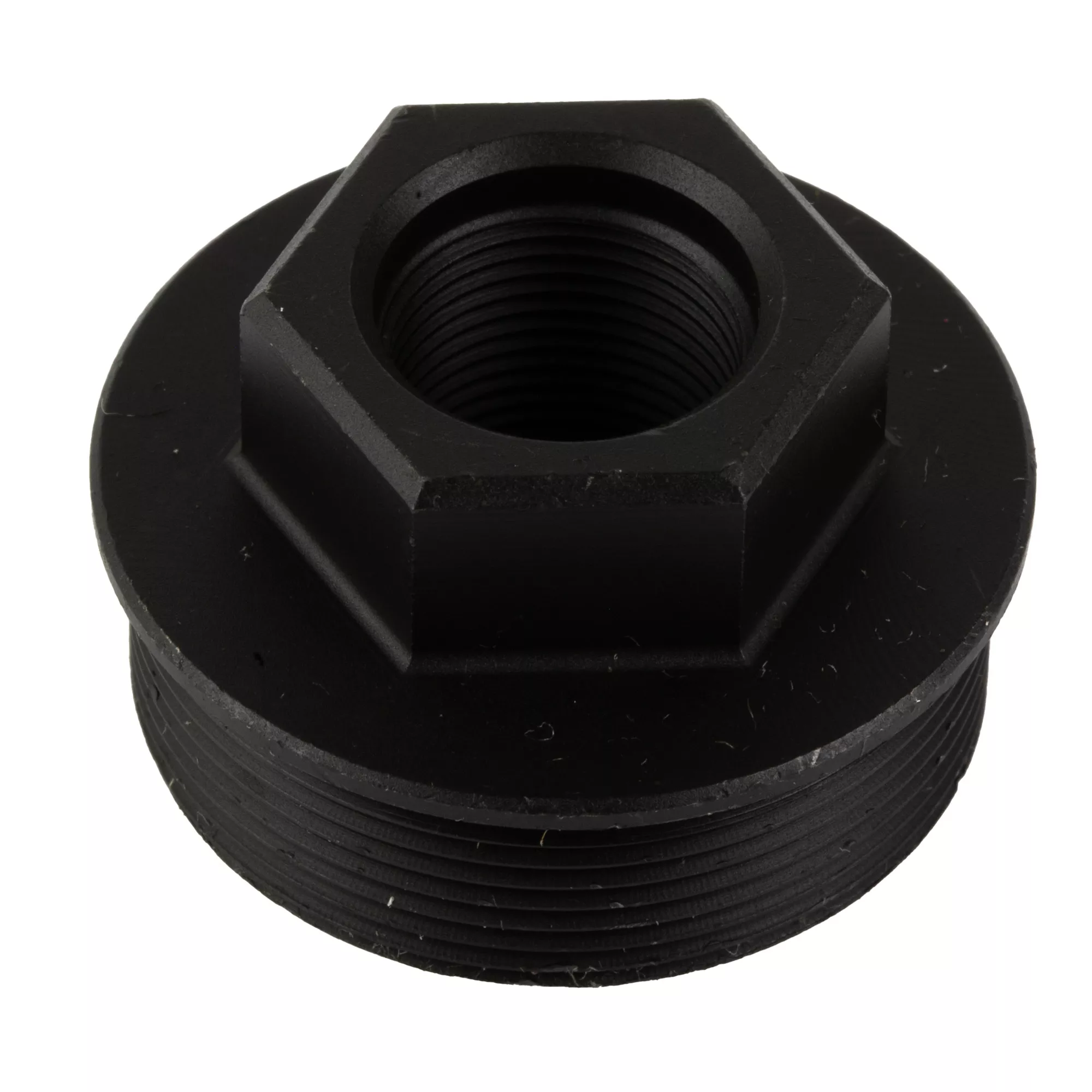 YHM 1/2″-28 CRBNE ADPTR SDWNR M2 BLK