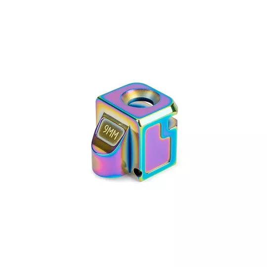 Zaffiri Precision, Blowhole, Compensator, 9MM, Spectrum (Rainbow PVD), 1/2x28, For Glock 17/19/34 9mm Gen 1-5