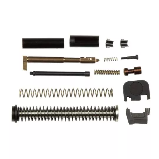 Zaffiri Precision, UPK, Upper Parts Kit, For Glock 19 Gen 4, Includes Firing Pin and Spring, Firing Pin Spacer Sleeve, Firing Pin Channel Liner, Spring Cups, Safety Plunger and Spring, Extractor, Extractor Depressor Plunger Assembly, Slide Recoil Cover Pl