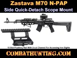 Zastava M70 N-PAP Scope Mount UTG QD AK Side Mount