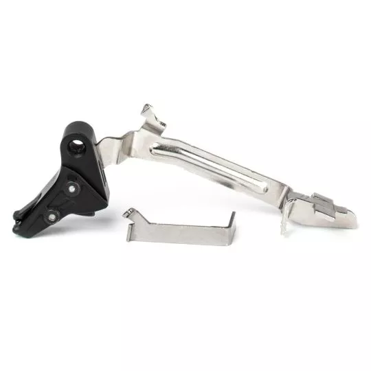 ZEV FFTPROBARSMBB Pro Trigger BAR Kit Black Hardcoat Anodized Flat Trigger Compatible w/Glock Gen1-4