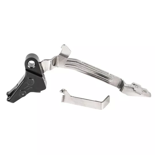 ZEV Pro Trigger BAR Kit Black Hardcoat Anodized Flat Trigger, Compatible w/Gen5 Glock 17/19/19X/26/34